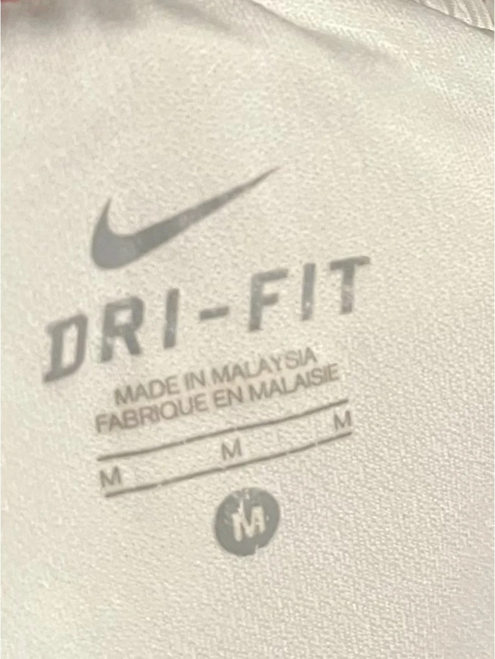 Nike Dri-FIT White and Orange Running Shorts Medium